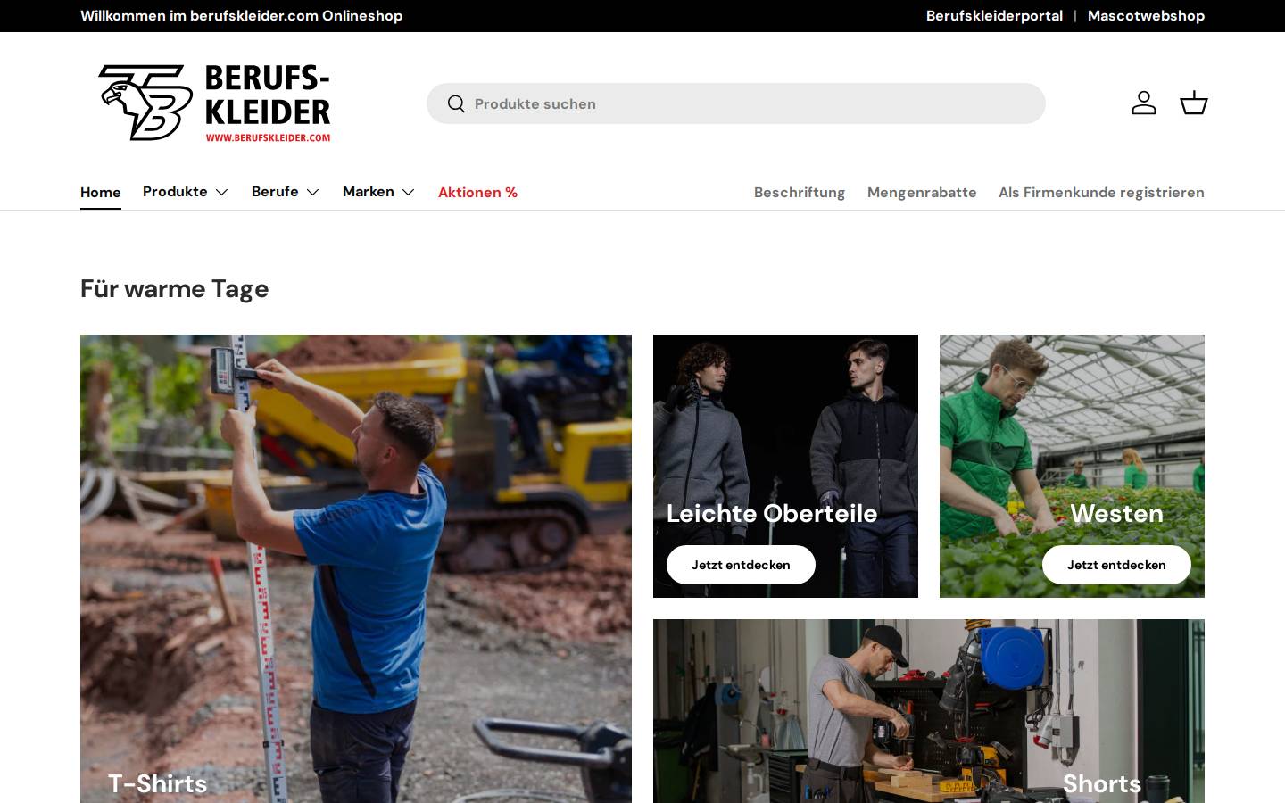 arbeits-material.com homepage screenshot