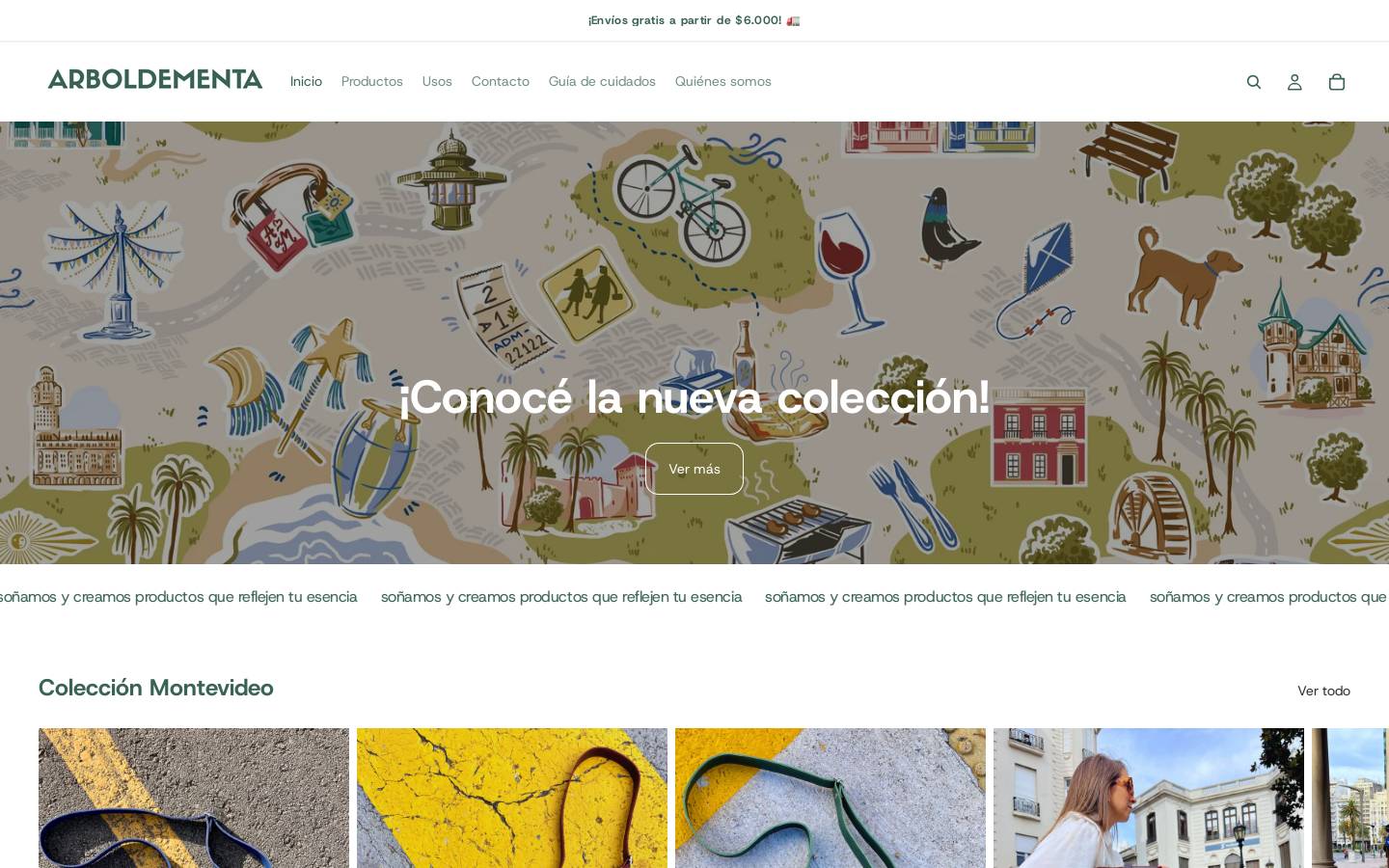 arboldementashop.com homepage screenshot