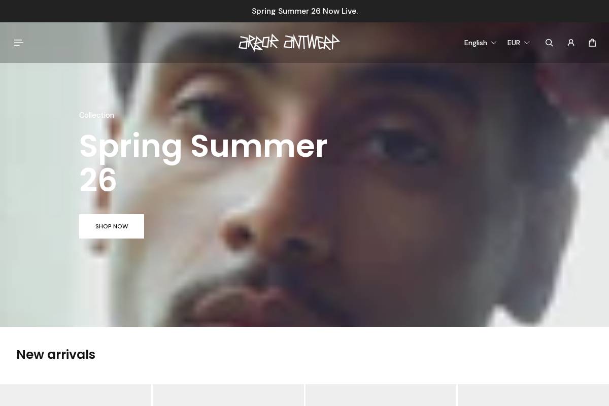 arborantwerp.com homepage screenshot