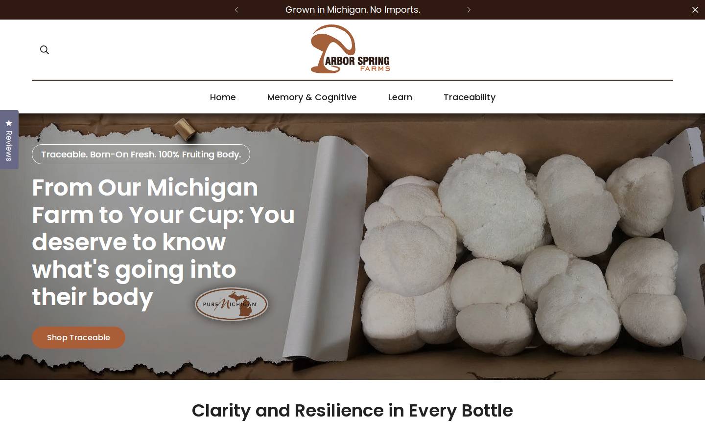 arborspringfarms.com homepage screenshot