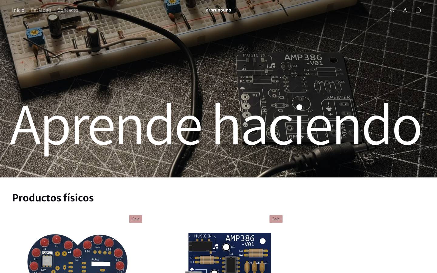 arbrunouno.com homepage screenshot