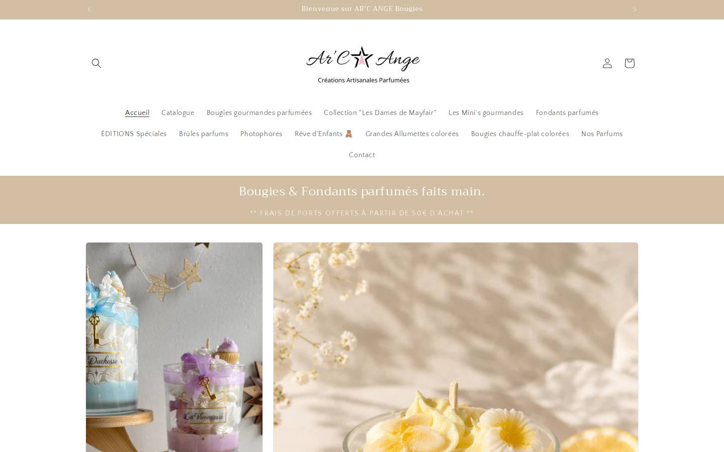 arc-ange.fr homepage screenshot