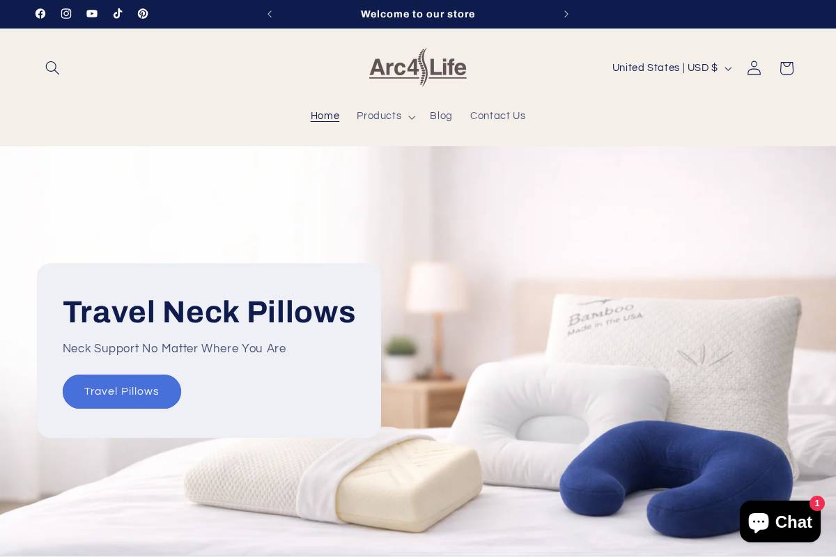 arc4life.com homepage screenshot