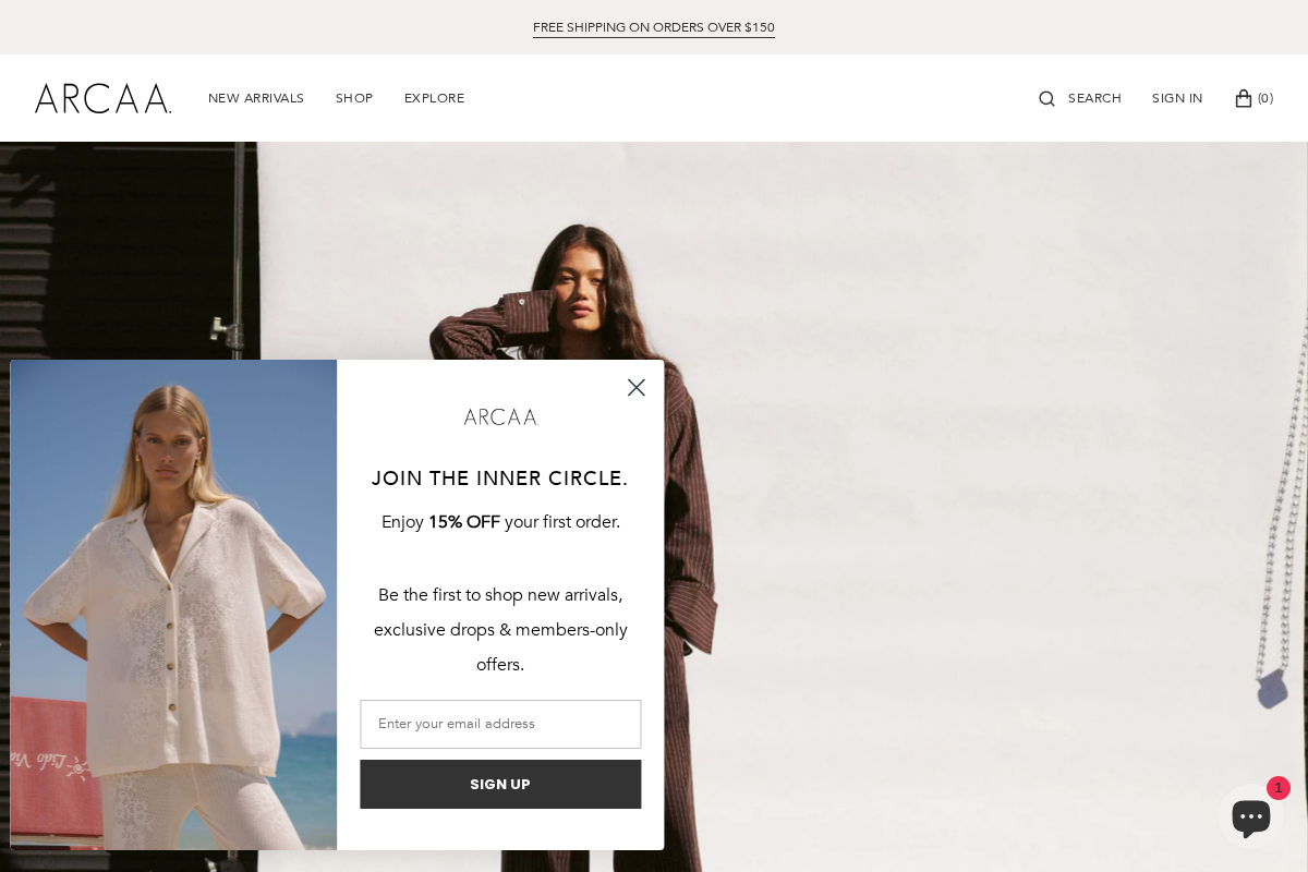 Arcaa. homepage screenshot