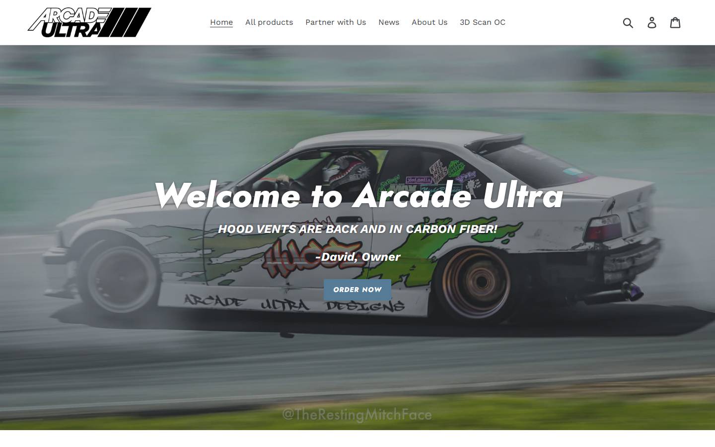 arcadeultra.com homepage screenshot