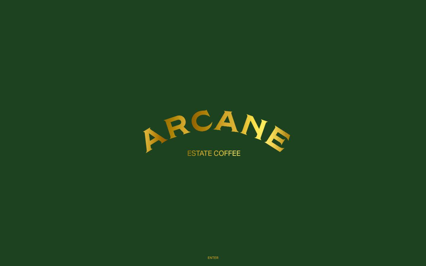 arcaneestatecoffee.com homepage screenshot