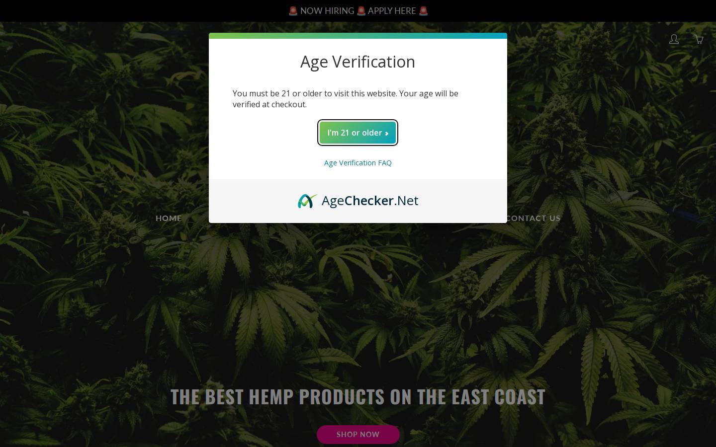 arcannadispensary.org homepage screenshot