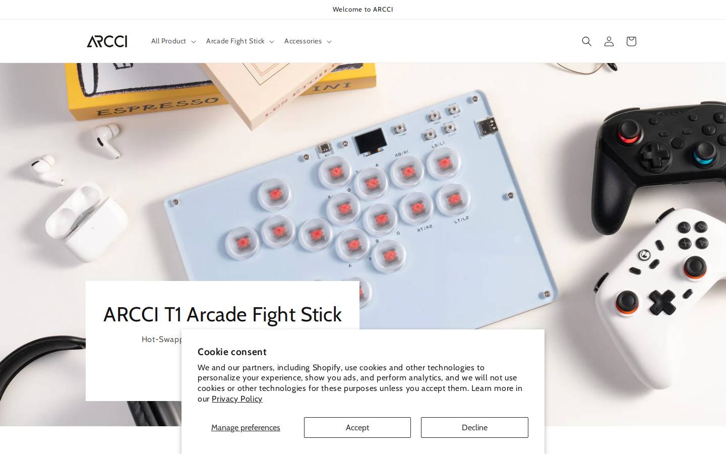 arcci.com homepage screenshot