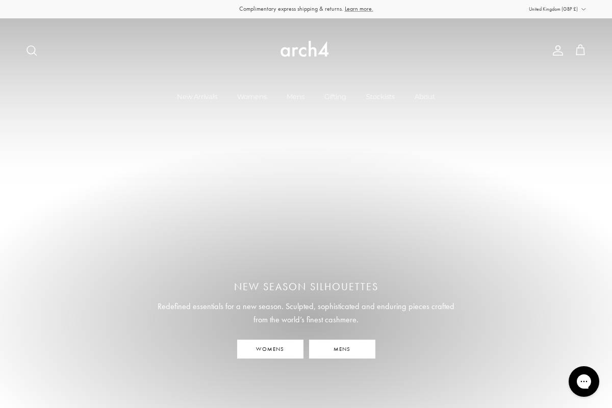Arch4 homepage screenshot