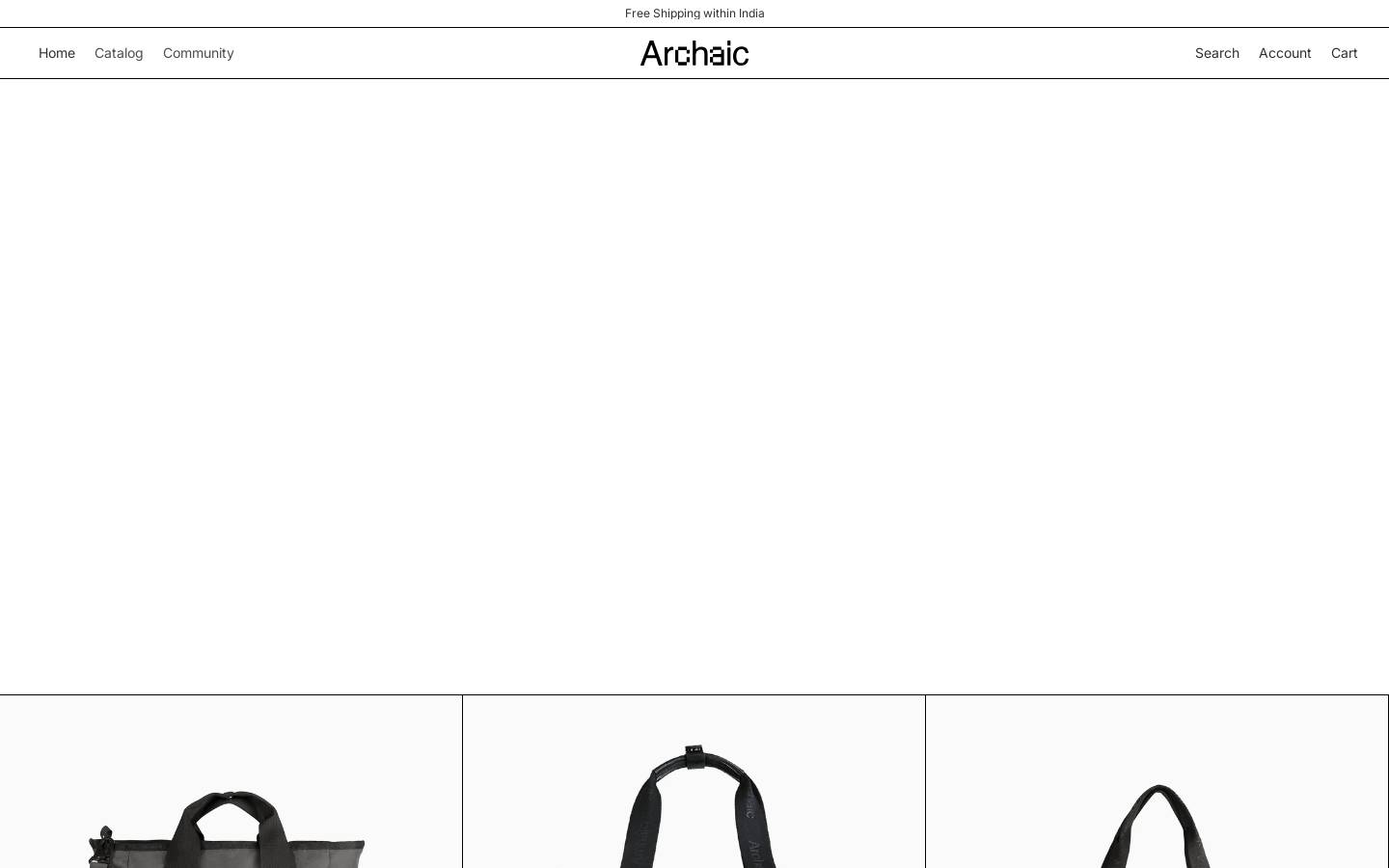 archaic.store homepage screenshot