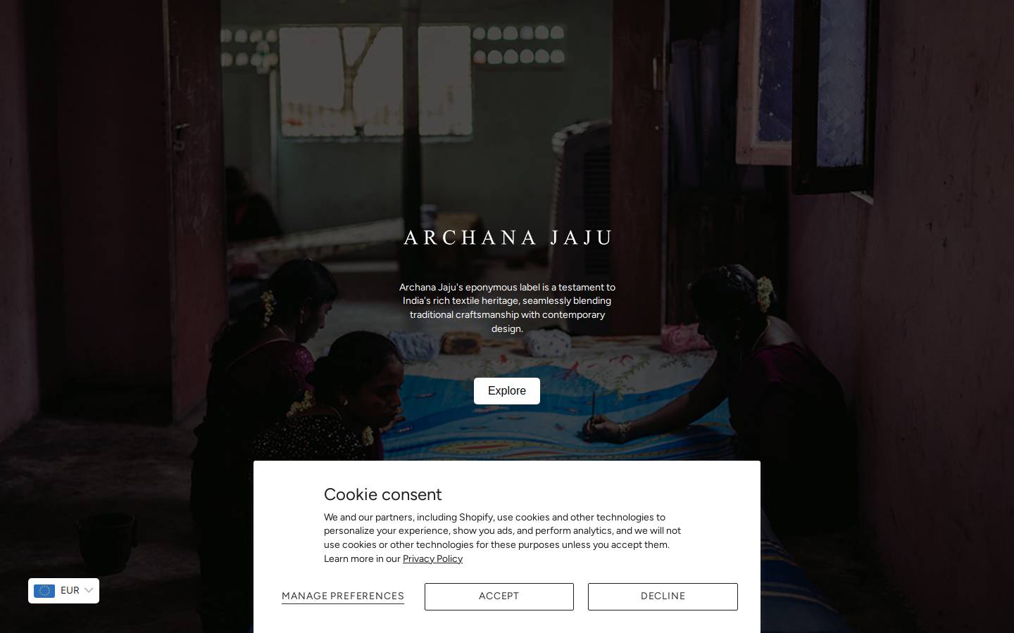 archanajaju.com homepage screenshot