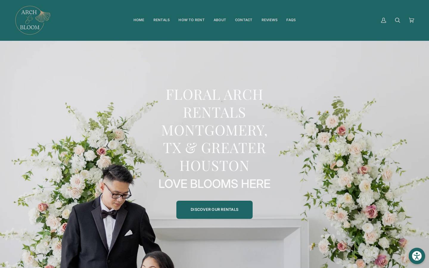 archandbloom.com homepage screenshot