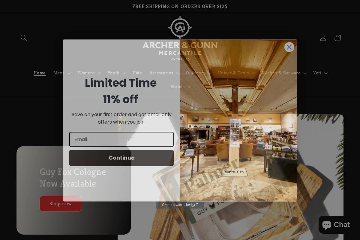 archerandgunn.com homepage screenshot