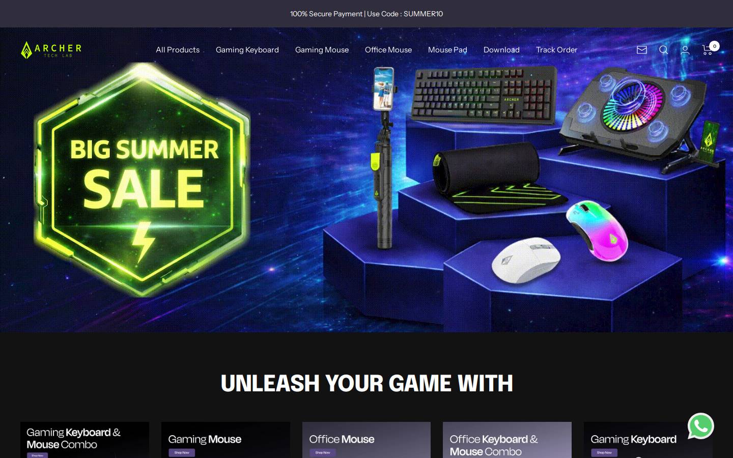 archertechlab.com homepage screenshot
