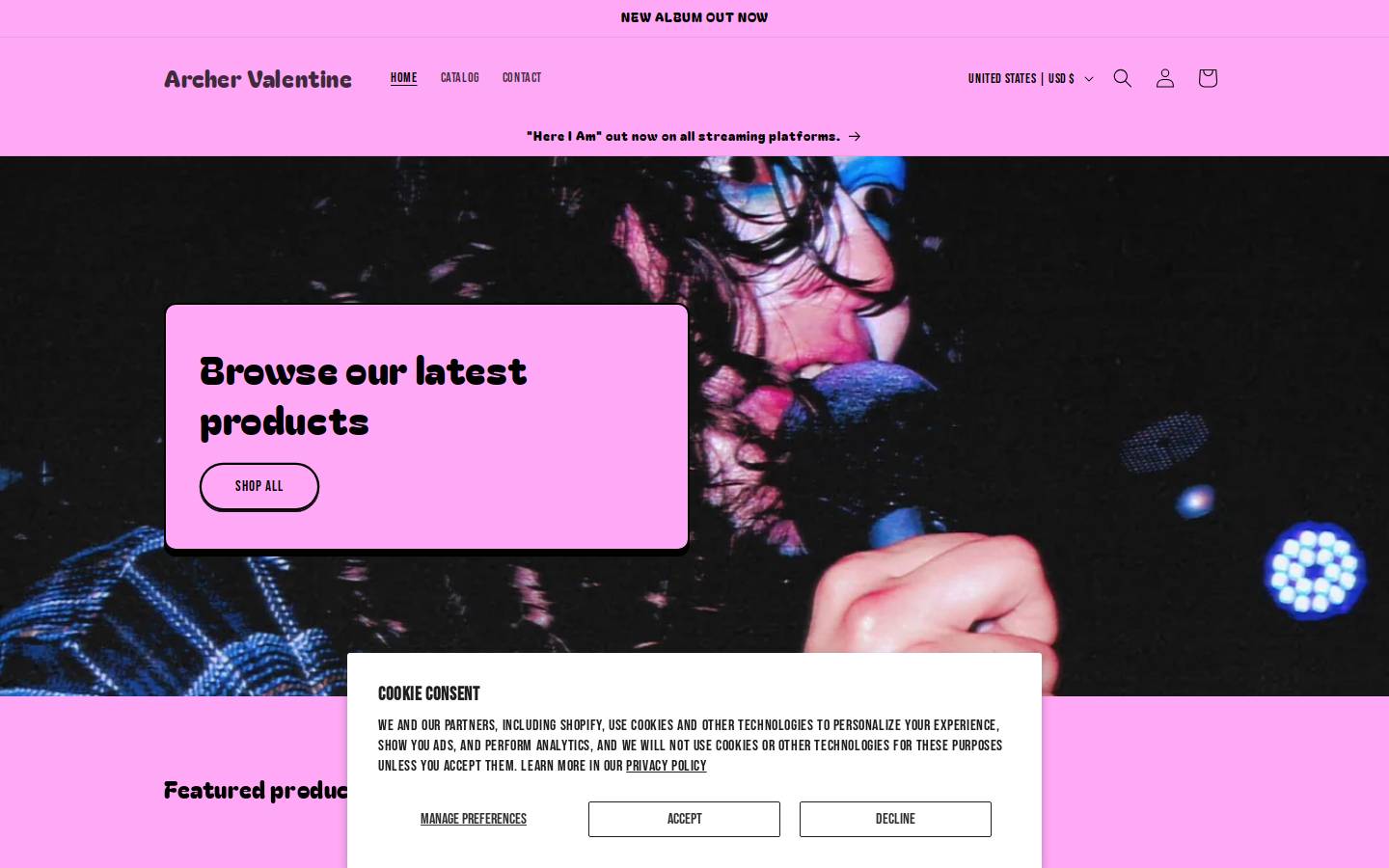 archervalentine.com homepage screenshot