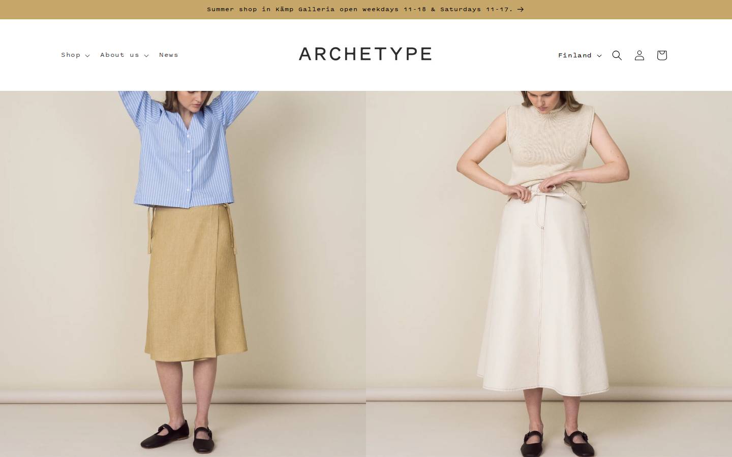 archetype-label.com homepage screenshot