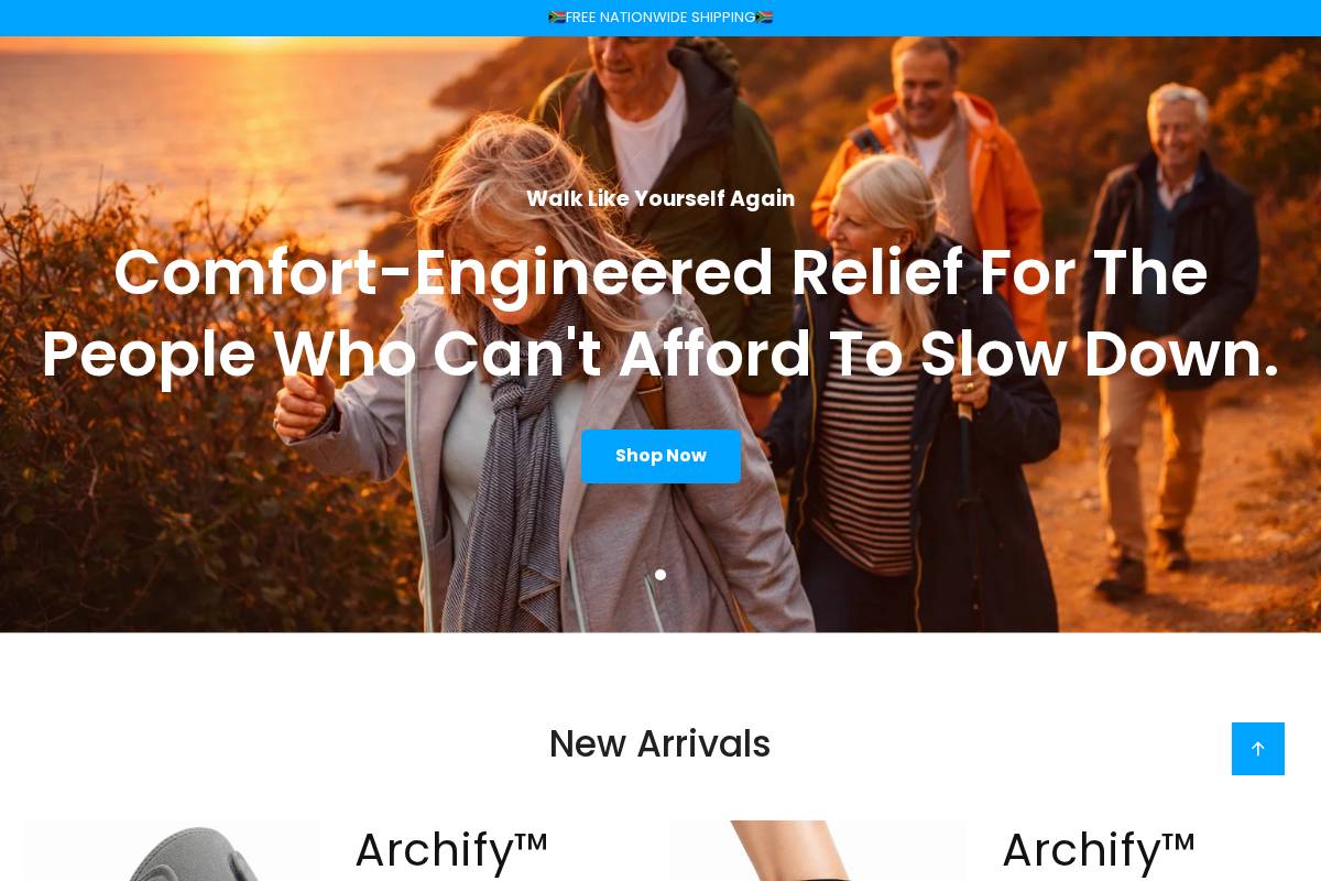 archify.co.za homepage screenshot