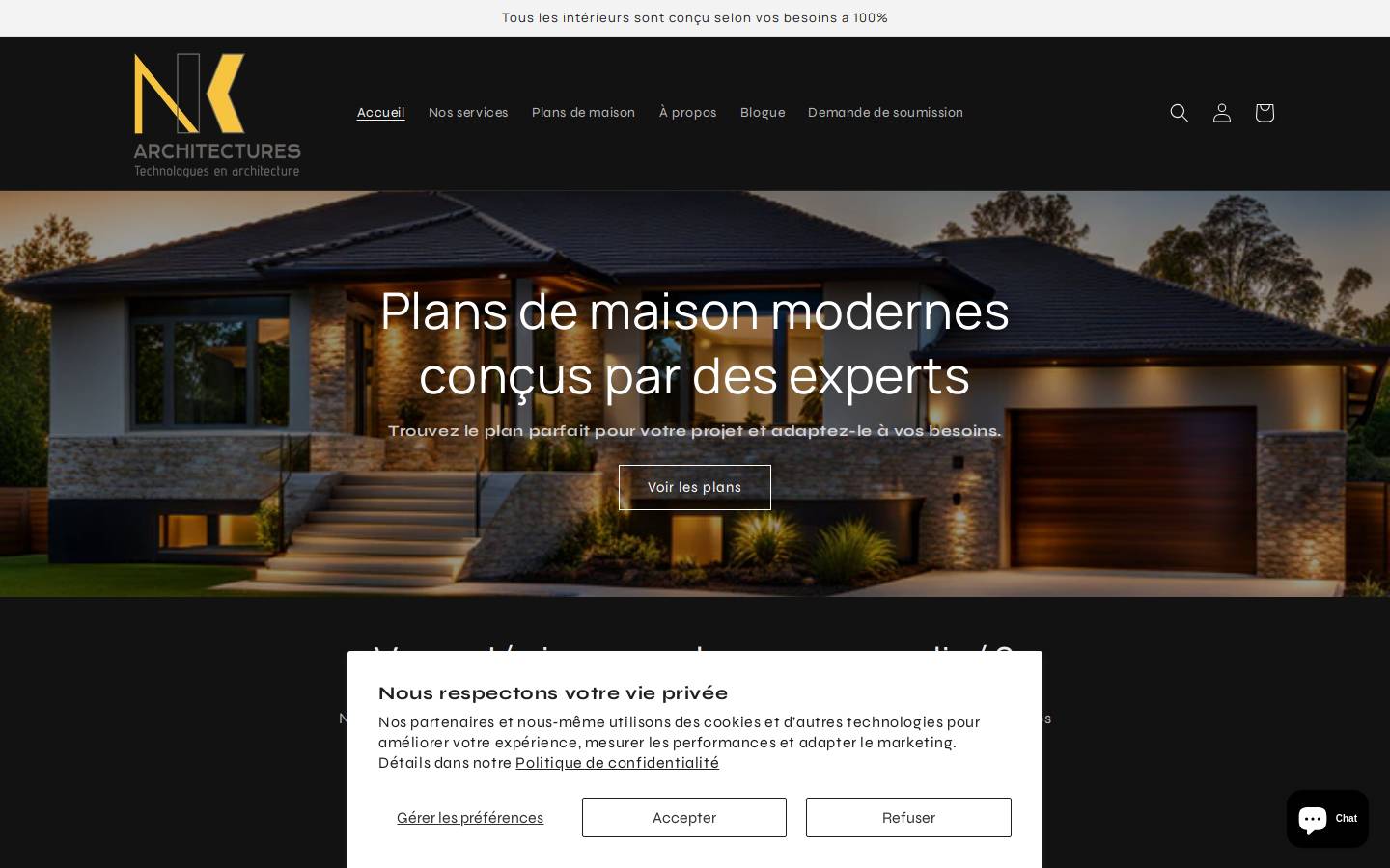 architecturenk.com homepage screenshot