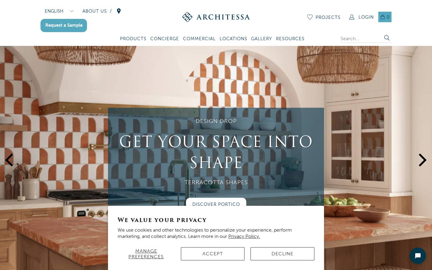Architessa homepage screenshot