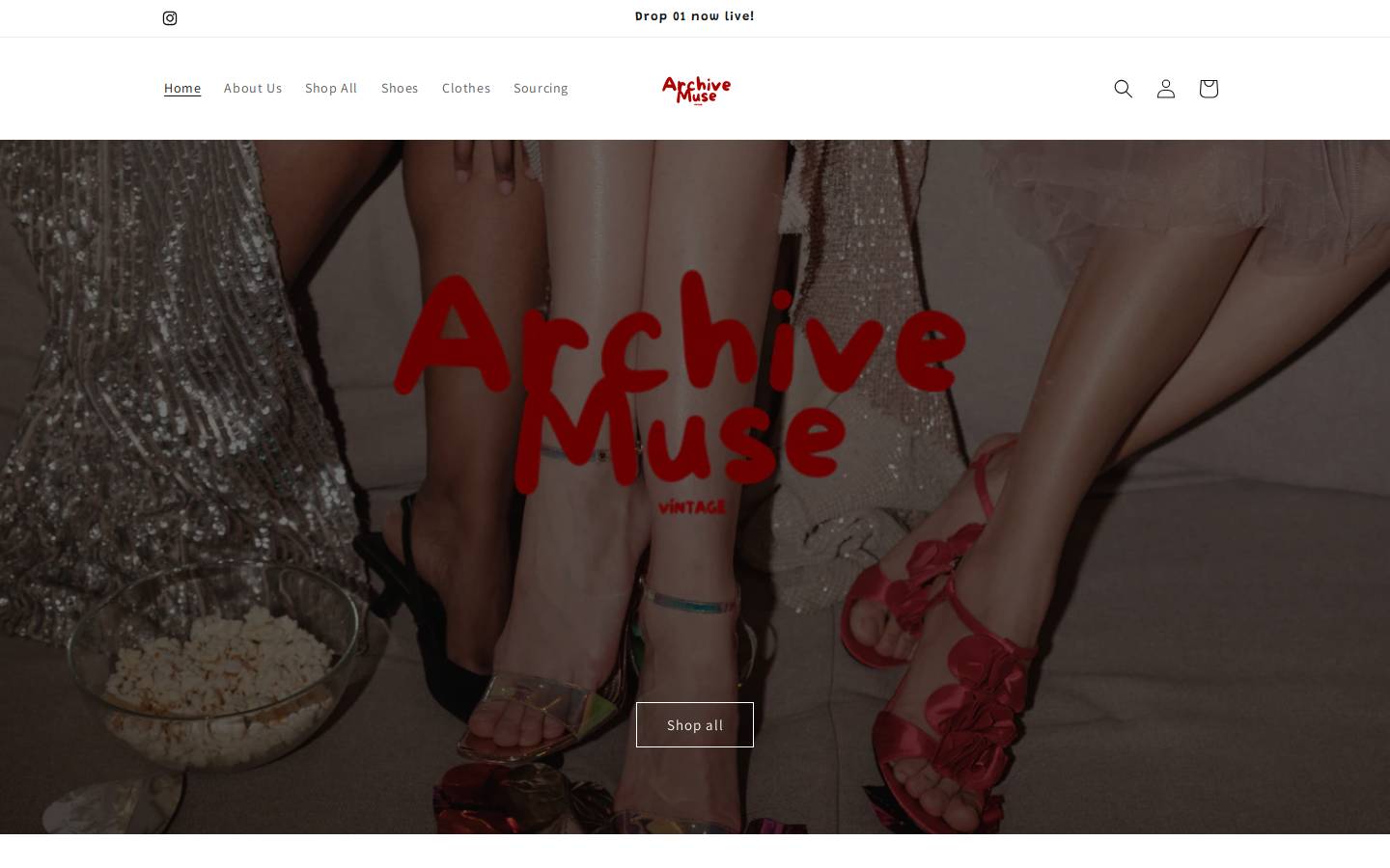 archivemuse.com homepage screenshot