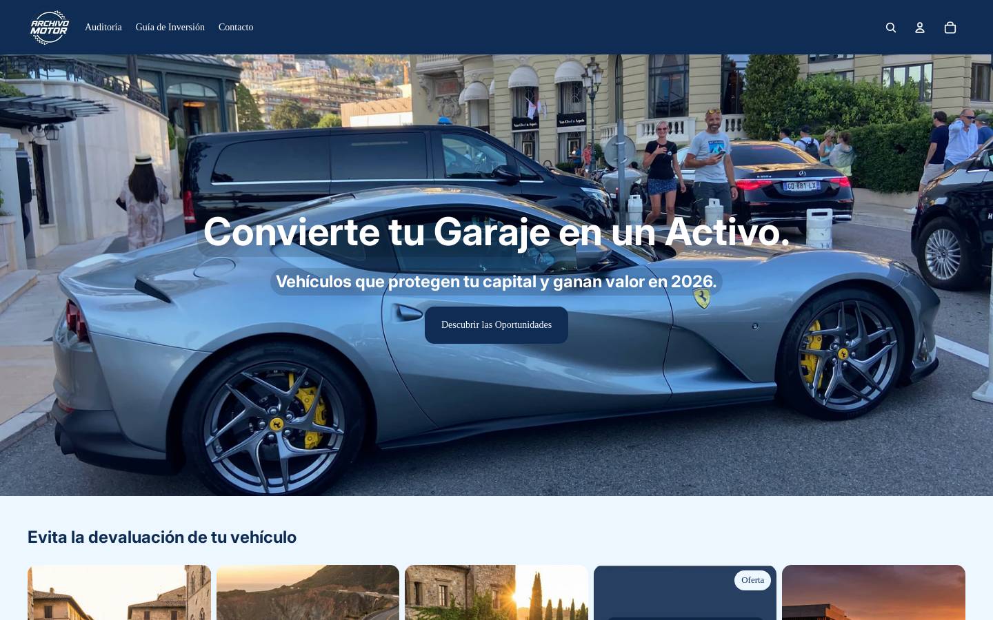 archivomotor.com homepage screenshot