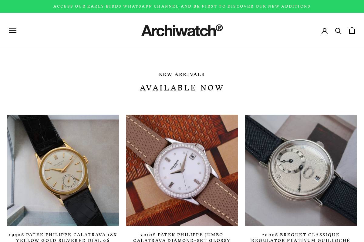 archiwatch.com homepage screenshot