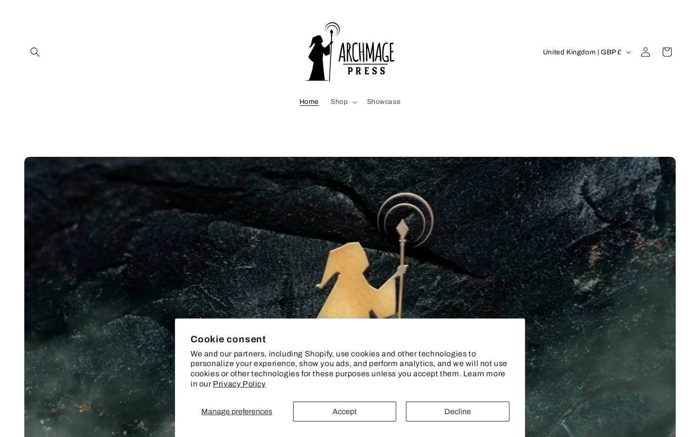 archmagepress.com homepage screenshot
