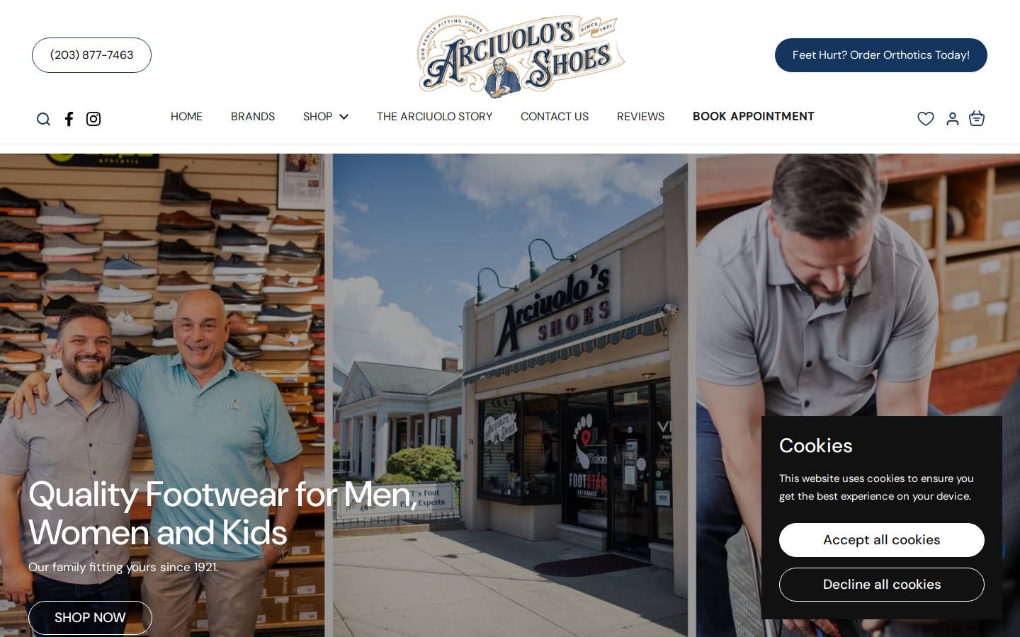 arciuolos.com homepage screenshot