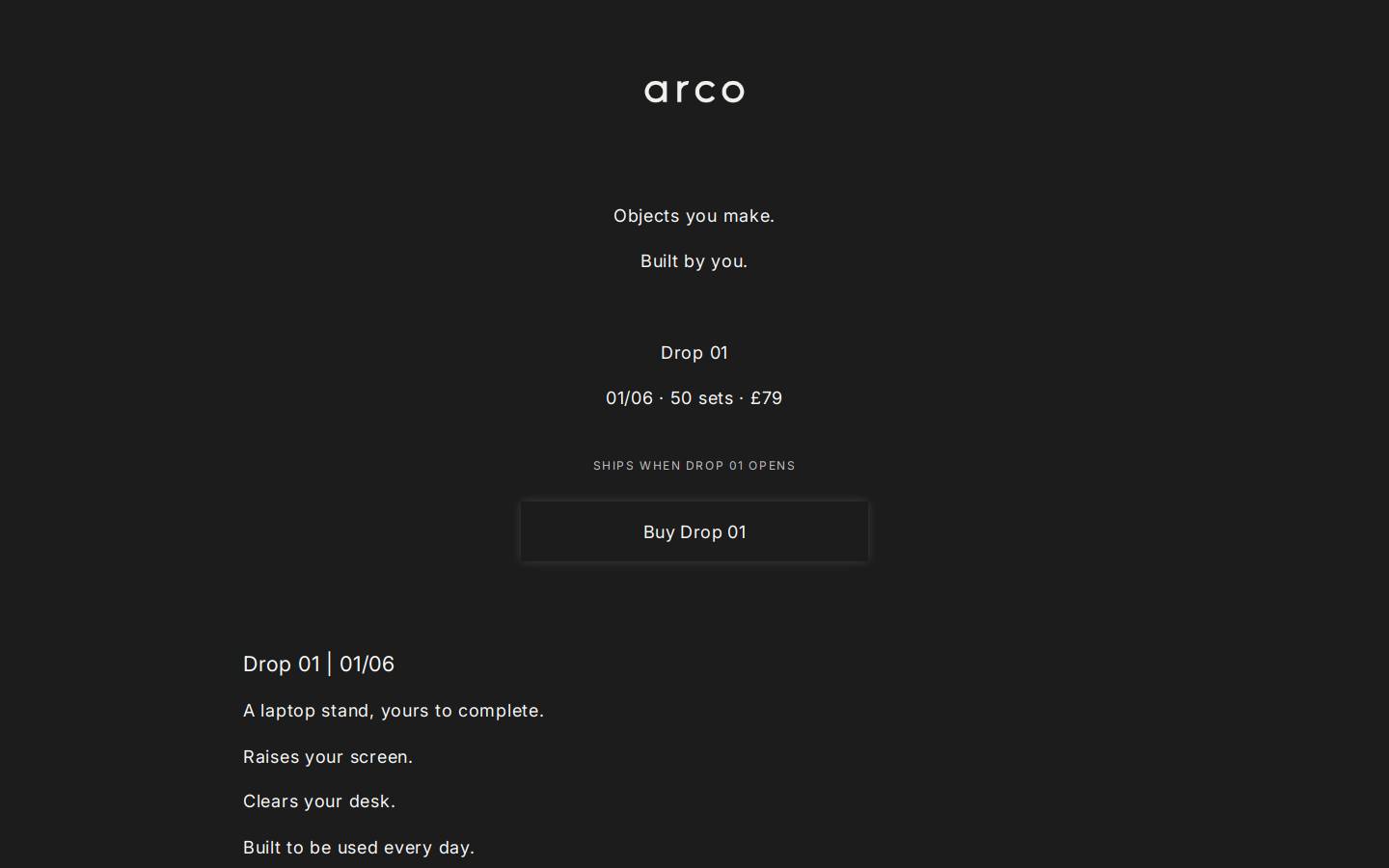 Arco: Learn and Make homepage screenshot