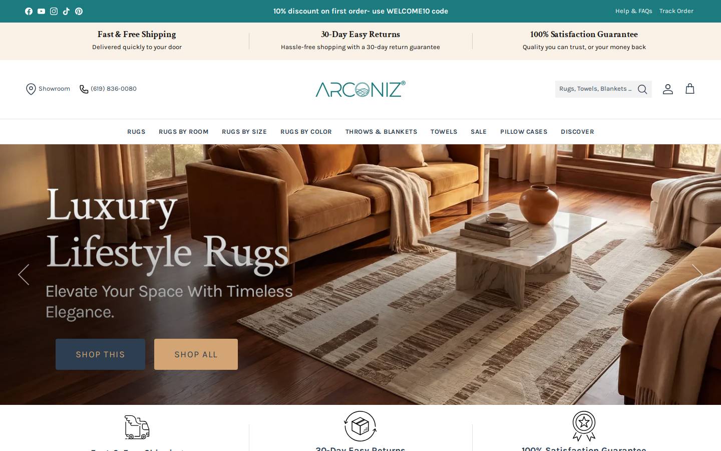 Arconiz homepage screenshot