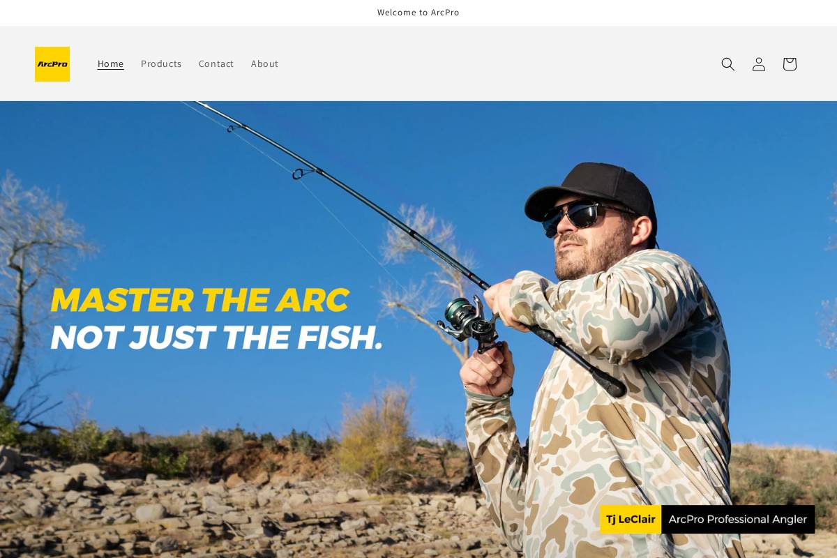 arcprofishing.com homepage screenshot
