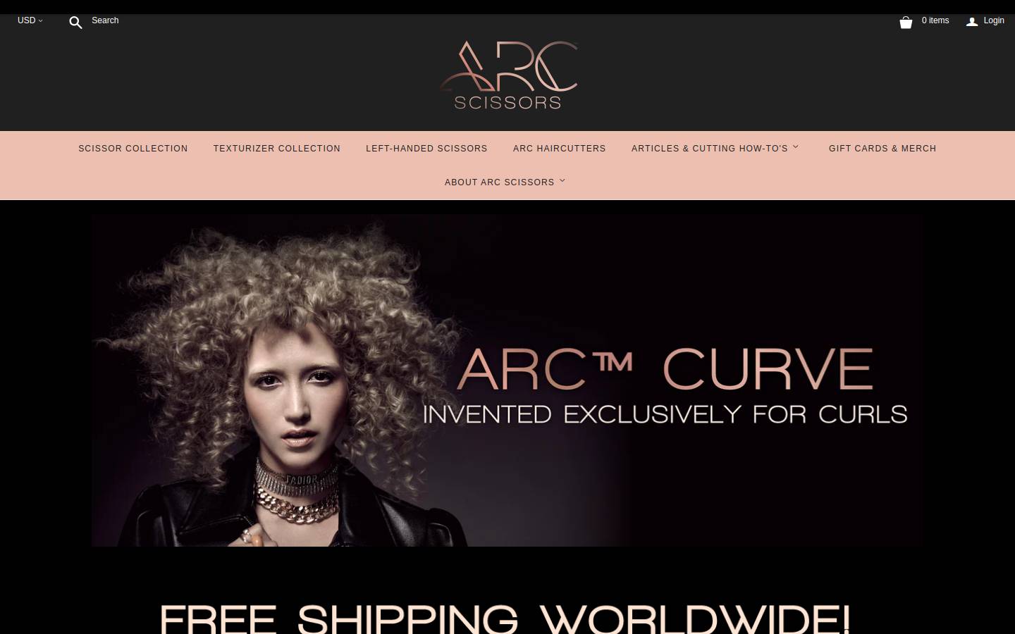 arcshears.com homepage screenshot