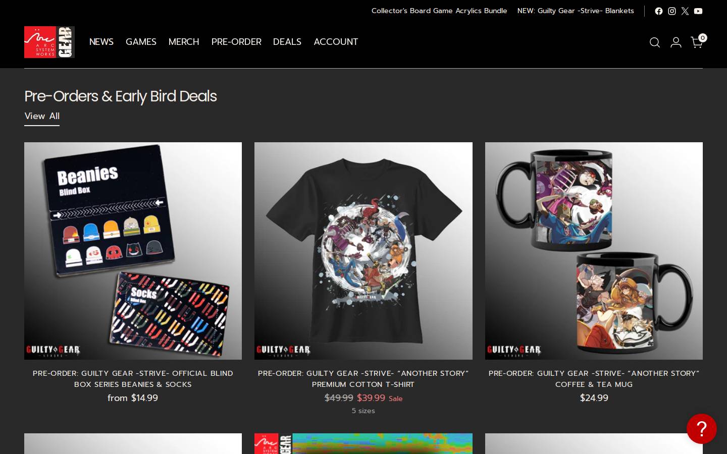 Arcshopus homepage screenshot