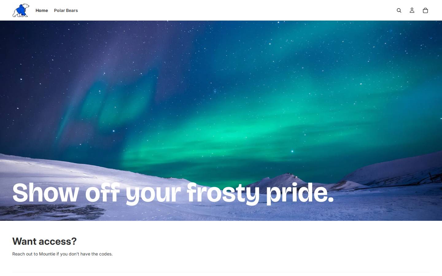 arcticaice.com homepage screenshot