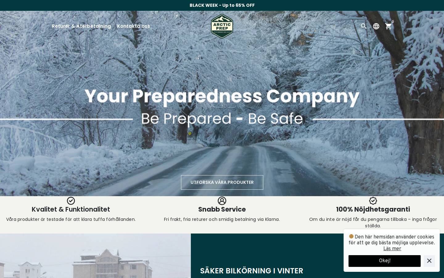 arcticprep.com homepage screenshot
