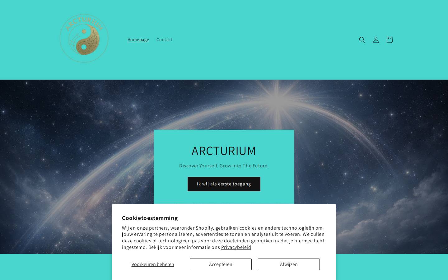 arcturium.nl homepage screenshot