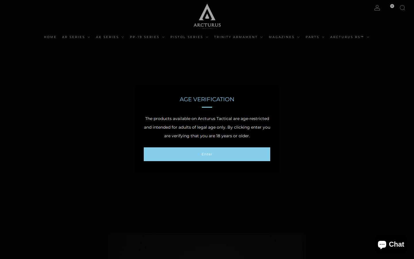 arcturustactical.com homepage screenshot