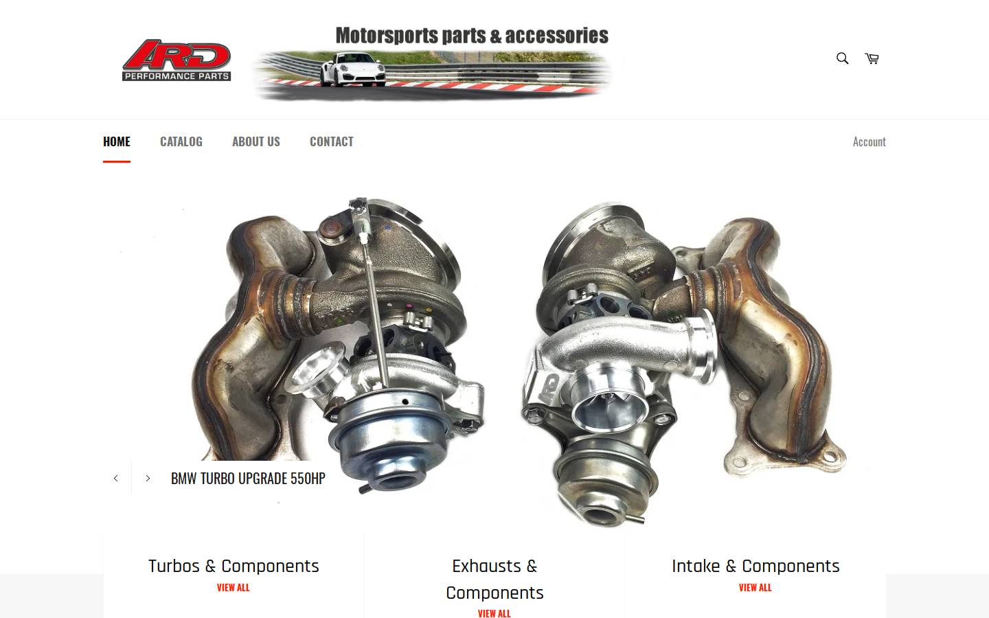 ard-parts.com homepage screenshot