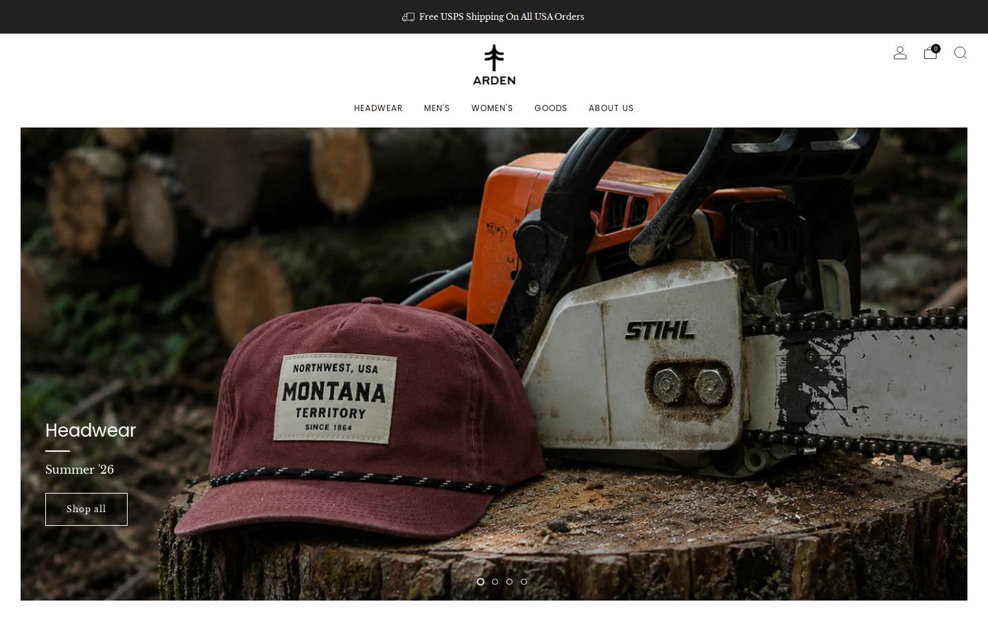 ardencollective.com homepage screenshot