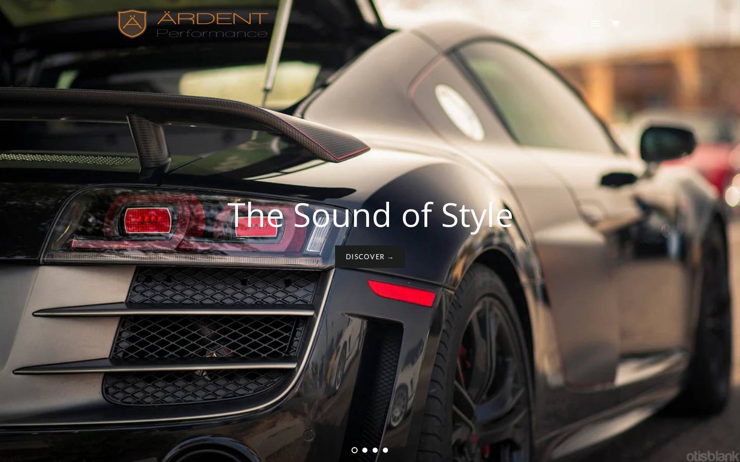 ardent-performance.com homepage screenshot