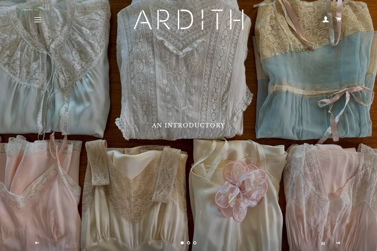 ardithstyle.com homepage screenshot