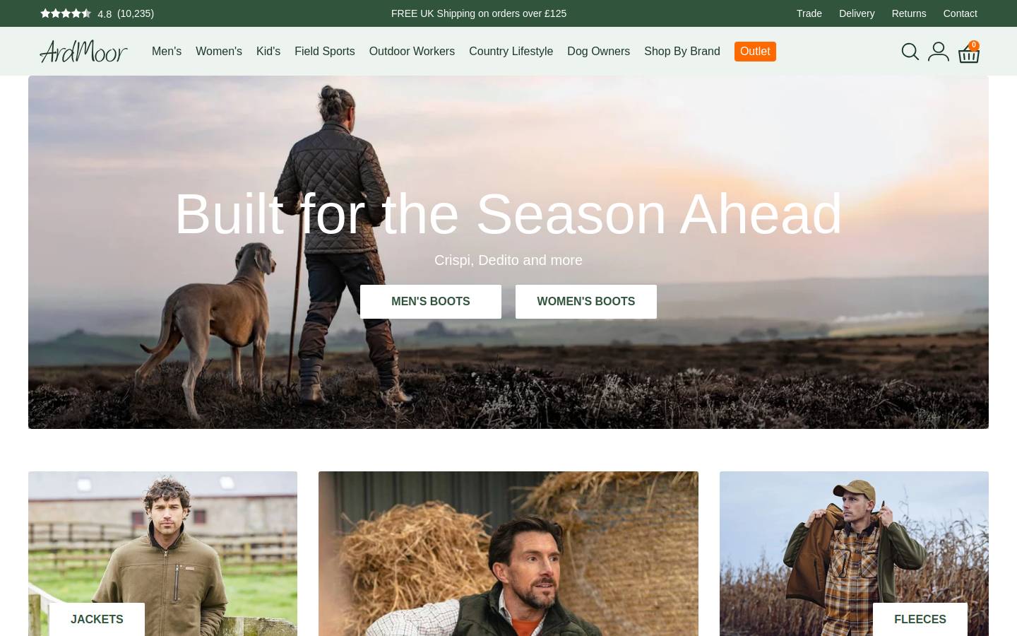 ArdMoor homepage screenshot