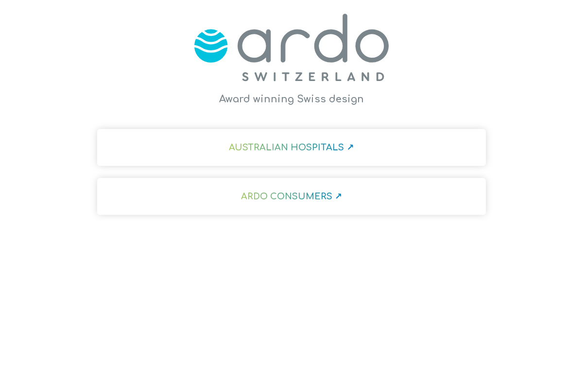 ardo.com.au homepage screenshot