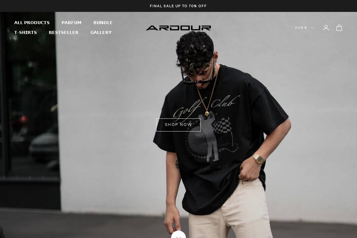 ardourclo.com homepage screenshot