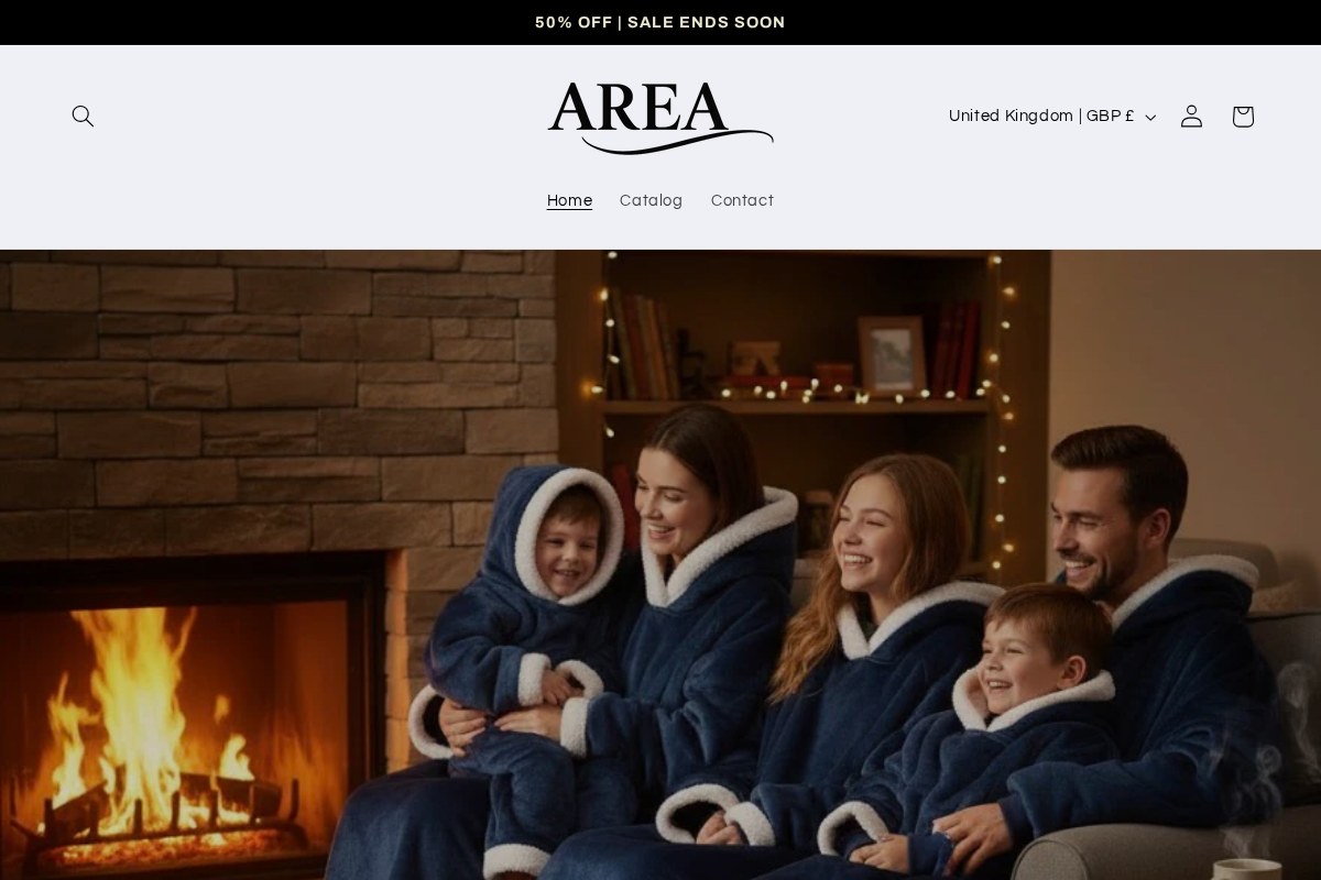 AREA homepage screenshot