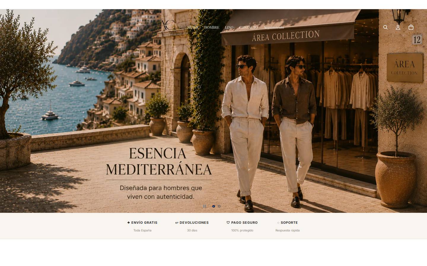 area-collection.com homepage screenshot