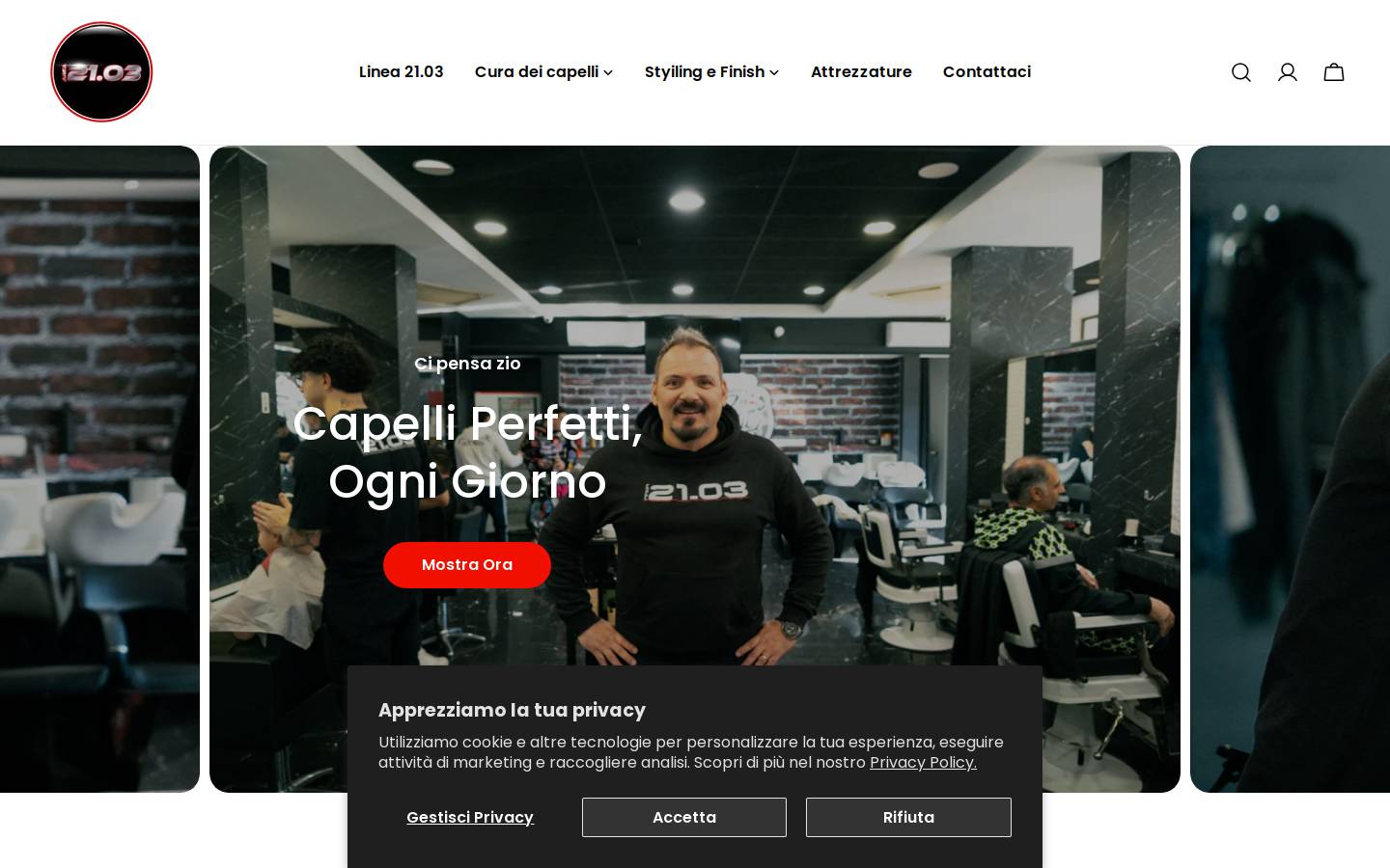 area2103.it homepage screenshot