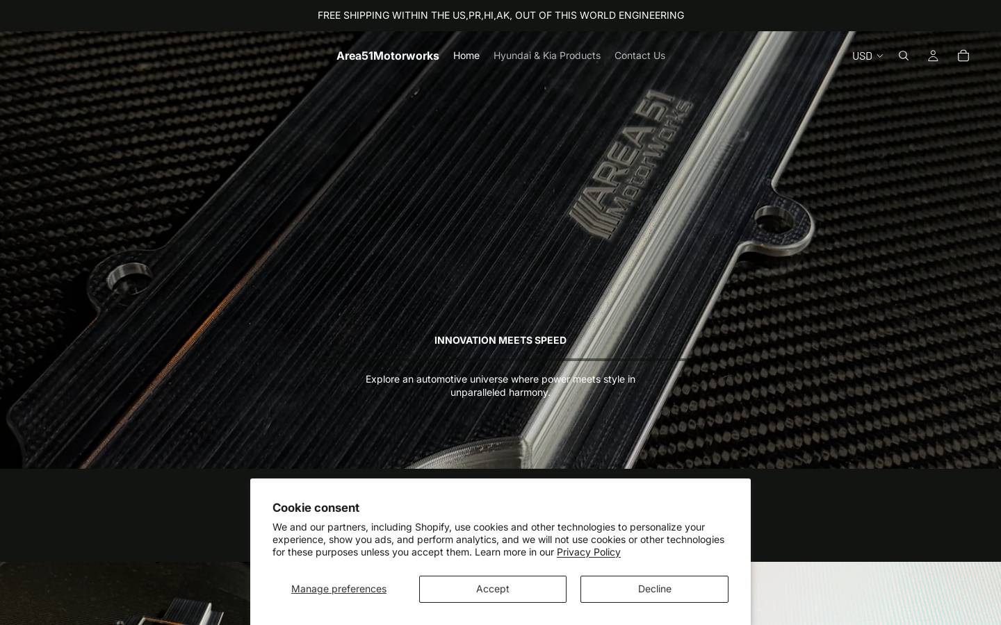 area51motorworks.shop homepage screenshot