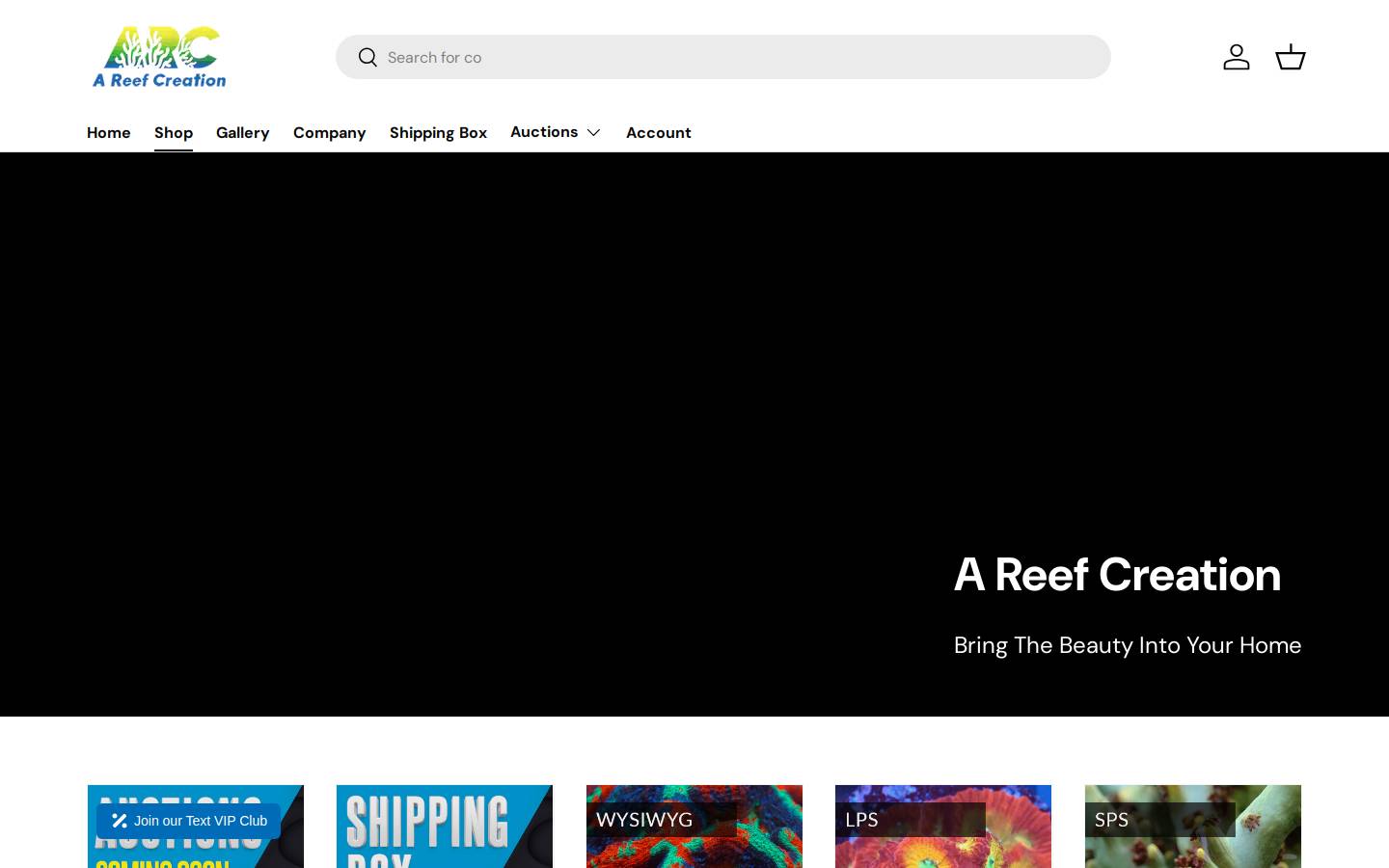 areefcreation.com homepage screenshot