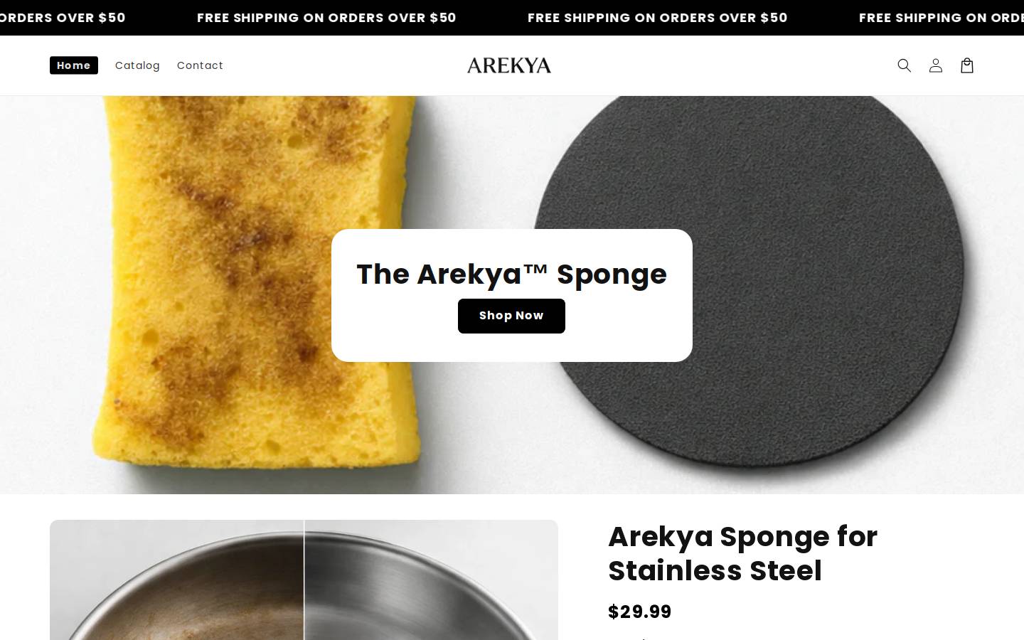arekya.com homepage screenshot